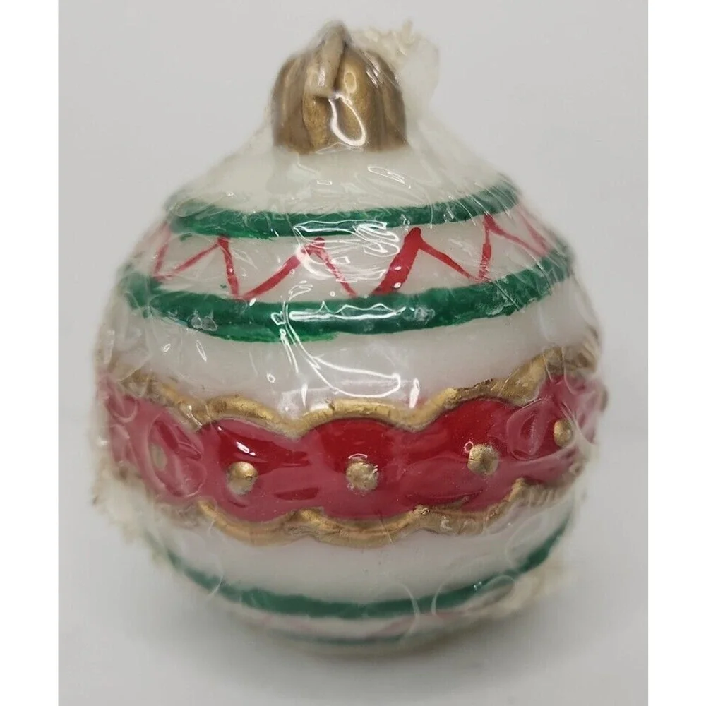 Vintage Christmas Ornament Candle New in‎ Packaging 3